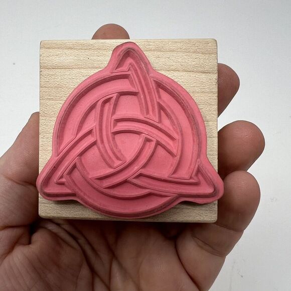 2006 Stampabilities Triquetra Celtic Trinity Knot Symbol F1178 Rubber Stamp - Picture 4 of 6